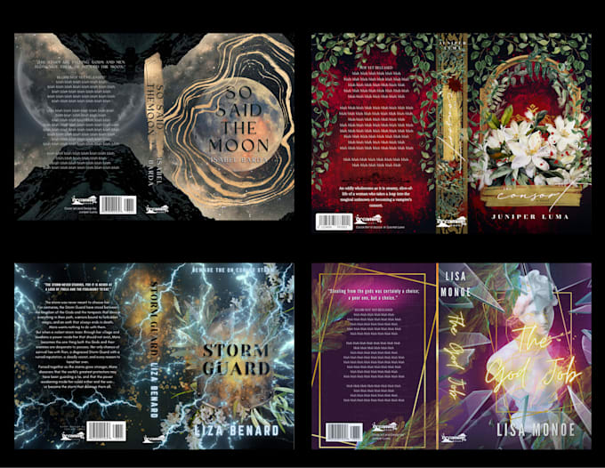 create atmospheric book covers no ai