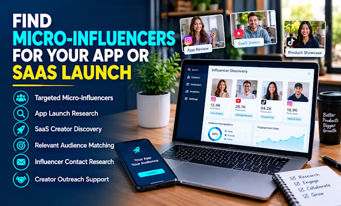 find micro influencers for your app or saas launch