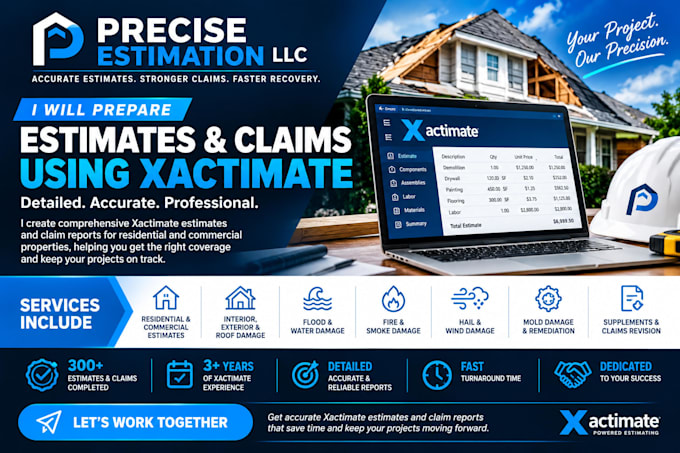 prepare estimates and claims using xactimate