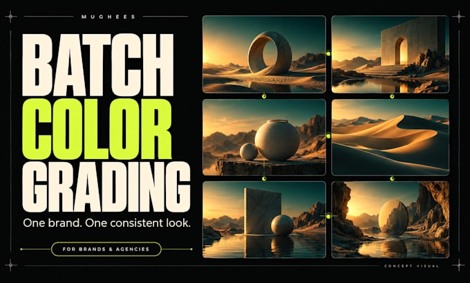 do color grading and color correction for video batches