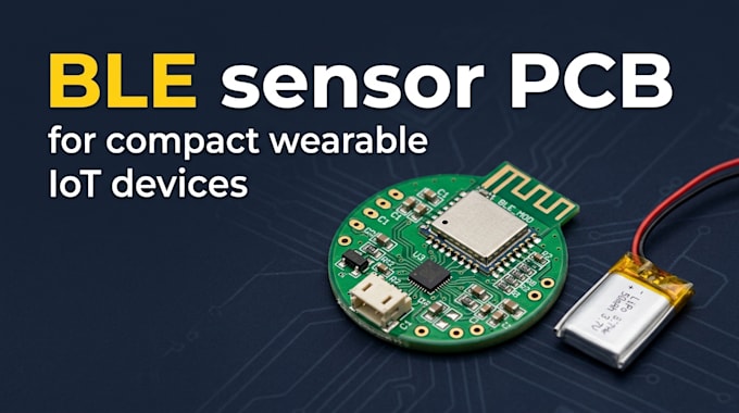 design ble sensor  pcb for compact wearable iot devices