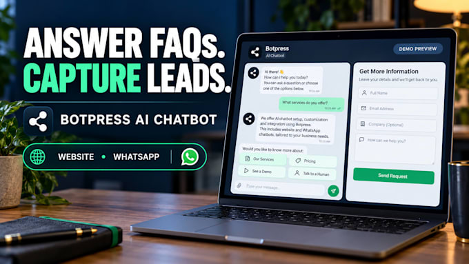 build a botpress ai chatbot for your website or whatsapp