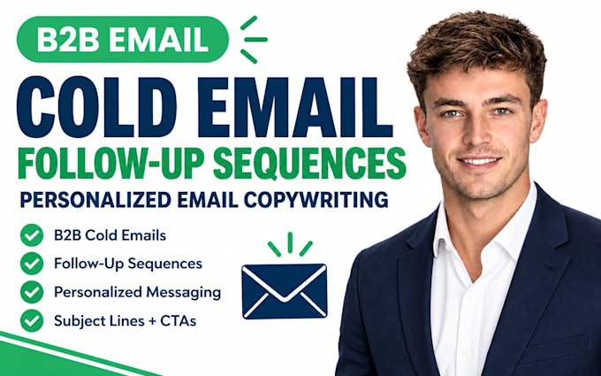 create cold email follow up sequence b2b outreach personalized email copywriting