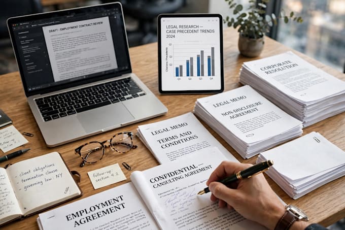 draft flawless contracts and legal documents