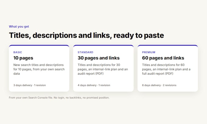 write SEO titles, metas and internal links
