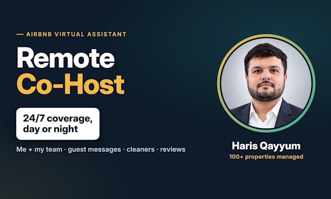 be your airbnb co host and virtual assistant 24 7