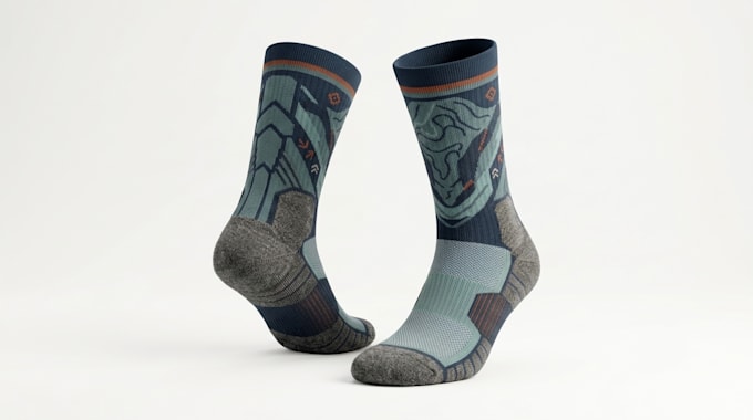 render 3d socks design, 3d socks render, socks textile design, 3d gloves render