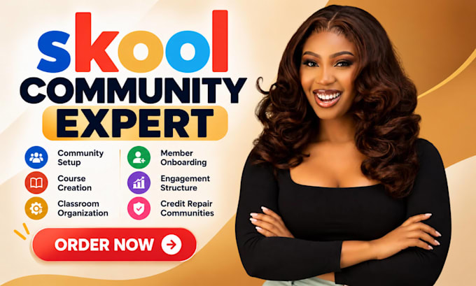 skool community setup skool online course skool credit repair skool manager