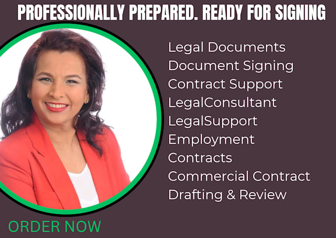 prepare legal documents for signing and execution
