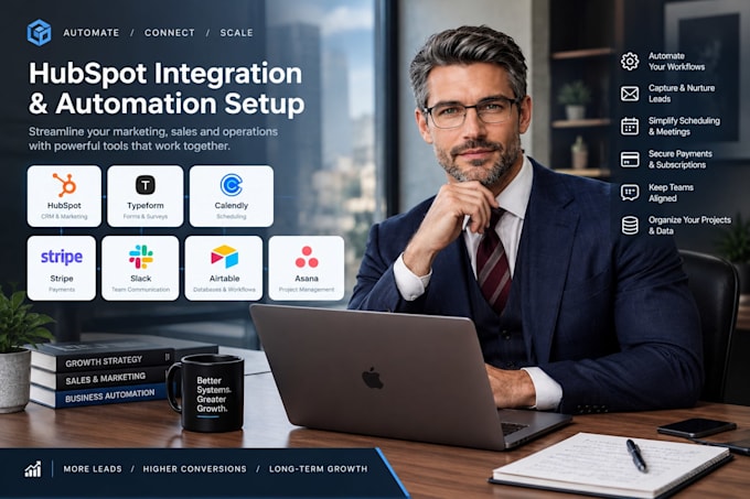 setup hubspot typeform calendly stripe slack make airtable asana