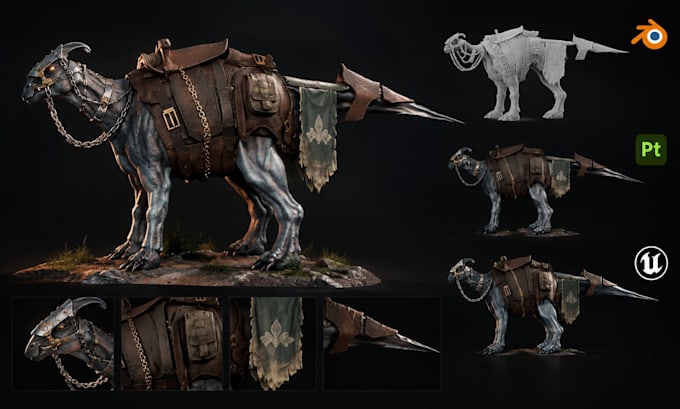 create 3d environments and concept art for games and movies