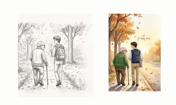 illustrate your children book with charming charaters