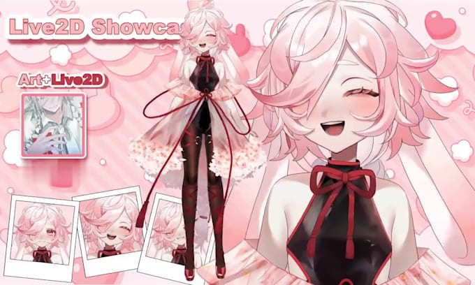 draw and rig 2d vtuber model live2d vtuber anime vtuber rigging