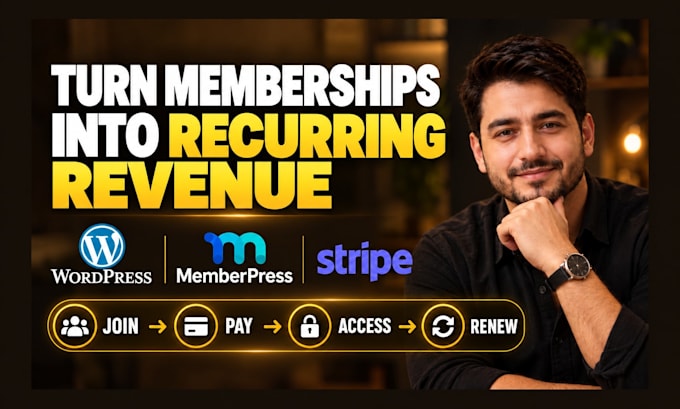 develop wordpress membership websites memberpress stripe recurring payments