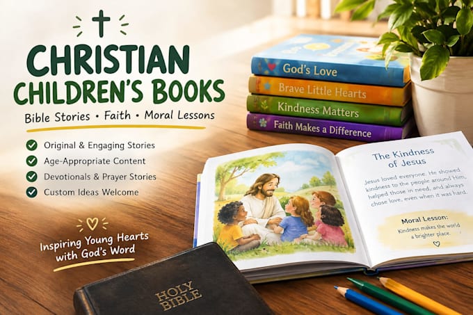 write christian childrens books, bible stories and devotionals
