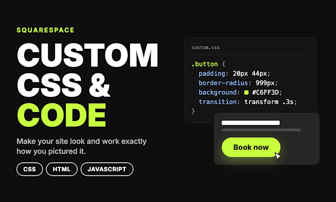 customize your squarespace site with custom CSS and code