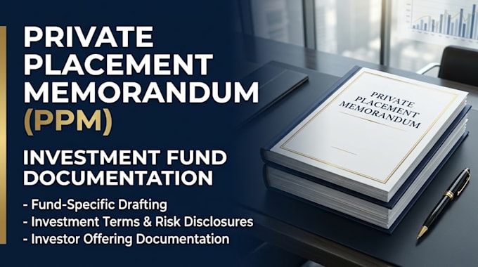 prepare a private placement memorandum for your investment fund