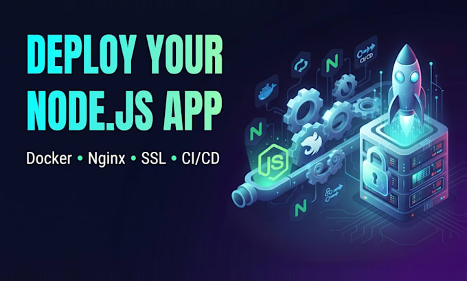 deploy your node js, nestjs or nextjs app with docker, nginx, ssl and ci cd