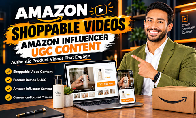 amazon shoppable videos, influencer content and ugc