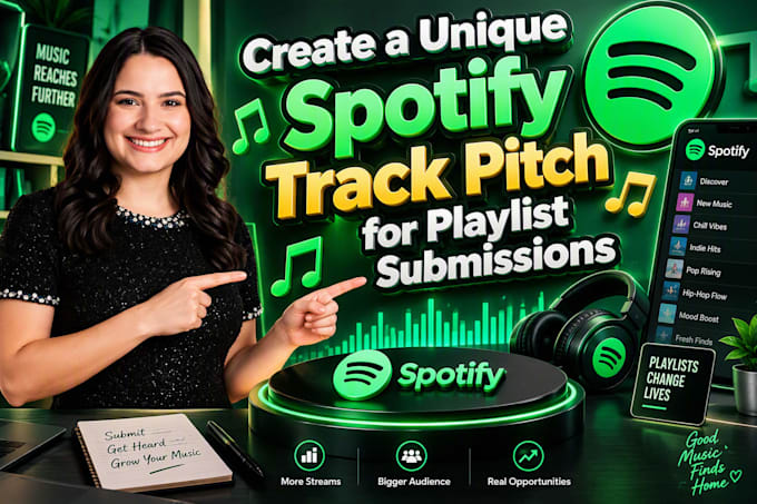 create a unique spotify track pitch for playlist submissions