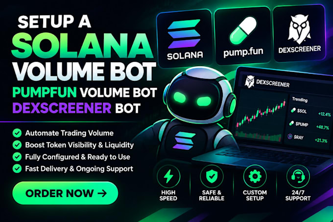 create pumpfun volume bot, trending bot, solana volume for memes coin