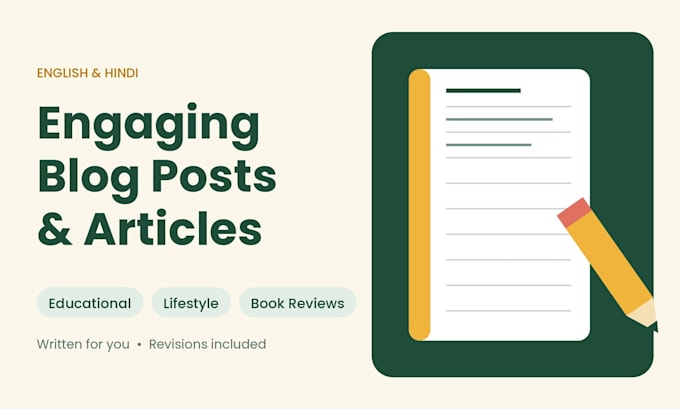 write engaging blog posts and articles