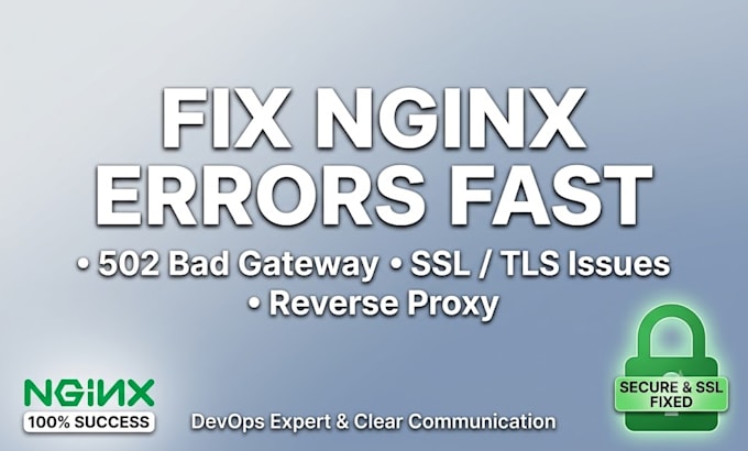 nginx 502 bad gateway and SSL errors