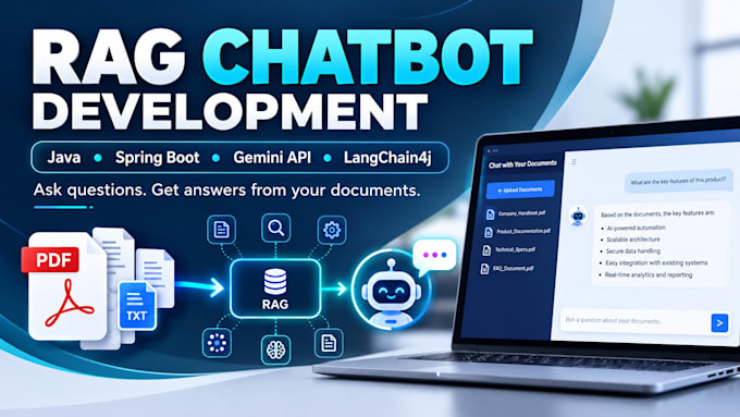 do rag chatbot development using java,springoot,langchain