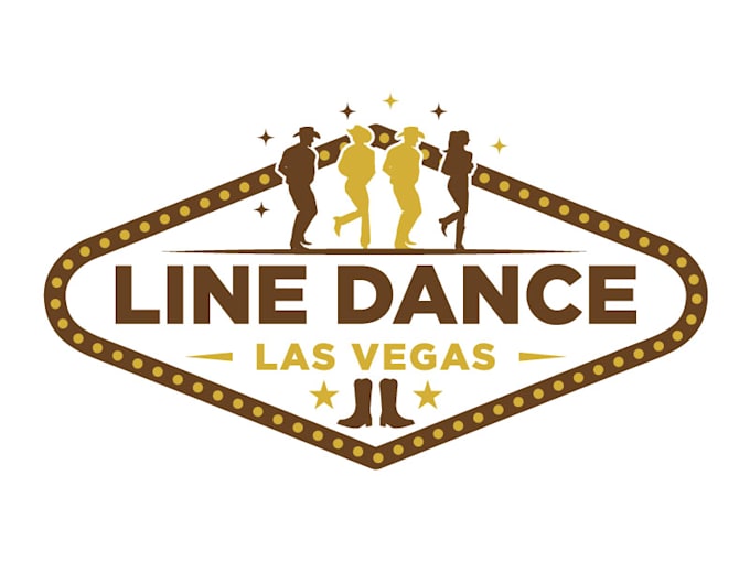 design beautiful unique line dancing logo