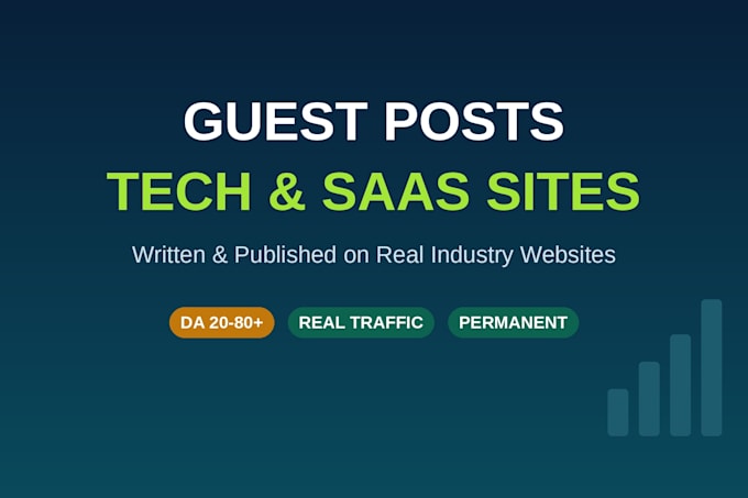 write and publish guest posts on tech and saas websites