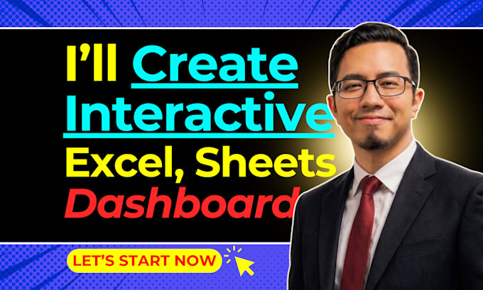 create an interactive excel dashboard and google sheets dashboard