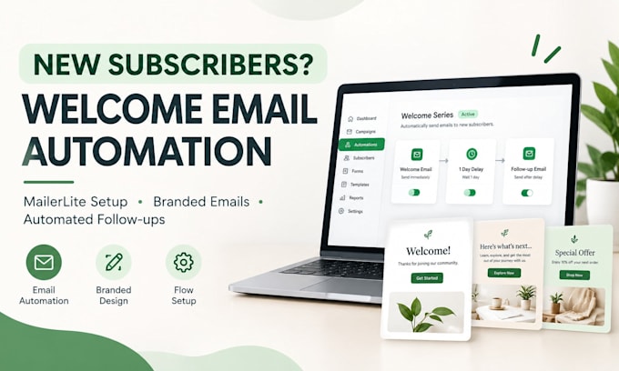 set up mailerlite welcome email automation and subscriber workflows