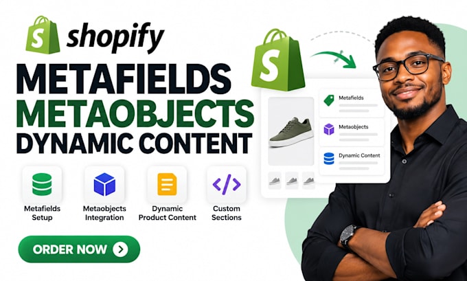 set up shopify metafields metaobjects and dynamic product content