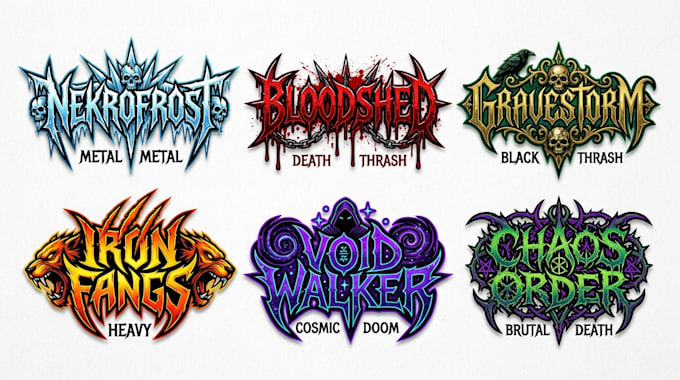 design a custom metal band logo