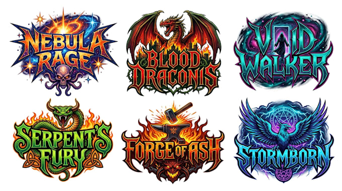 create an original metal band logo