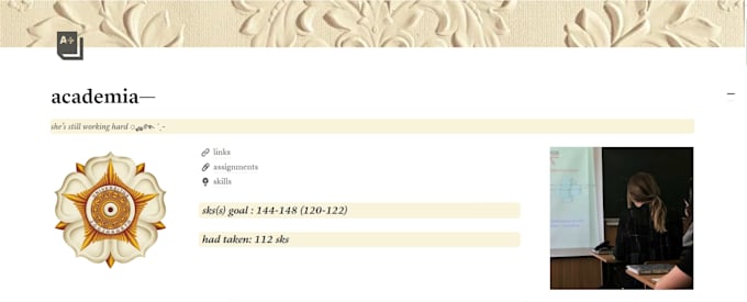 create a notion template for students