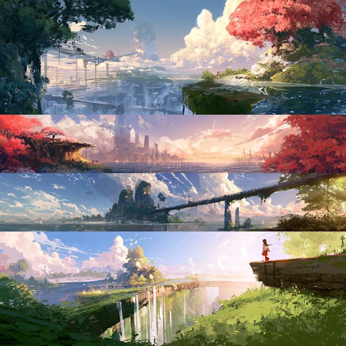 do anime background art for visual novel