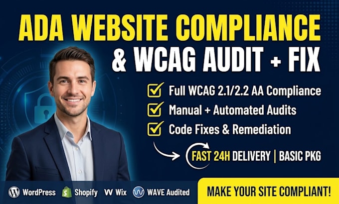 do ada compliance website accessibility audit and wcag accessibility fix