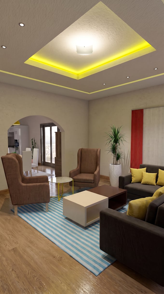 design any virtual interior space walkthrough video
