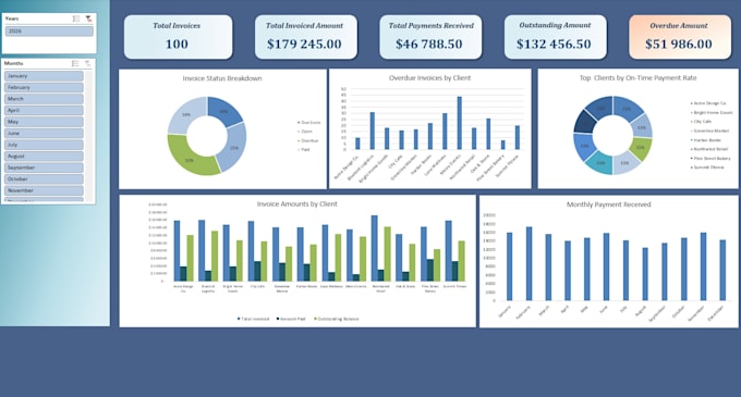 extract invoice data and build an organized excel database