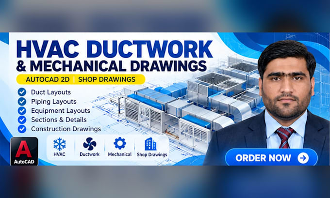create hvac ductwork and mechanical autocad drawings