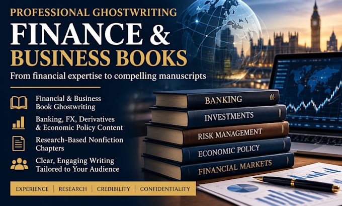 ghostwrite your finance, banking or business book