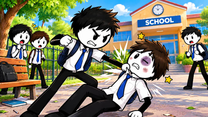 create stickman fighting animation and action cartoon videos