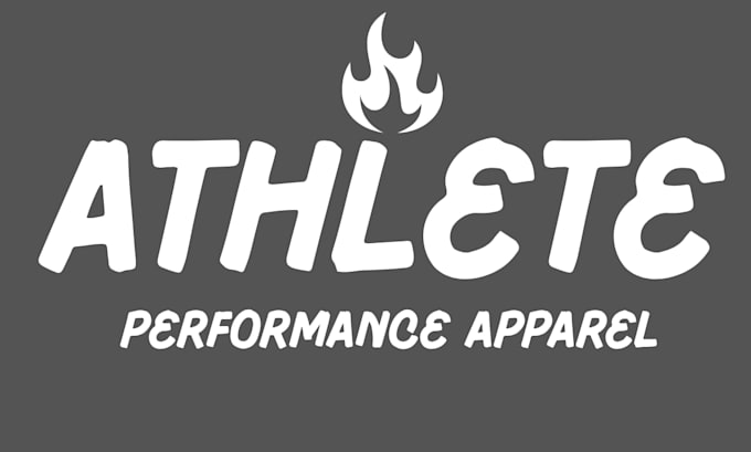 design bold sports typography logo for performance apparel