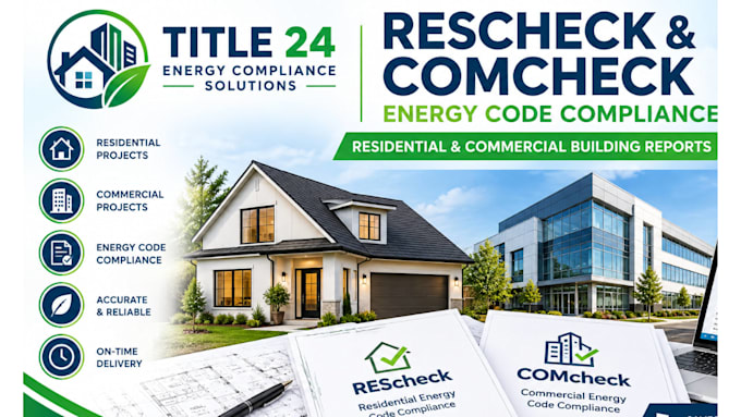 prepare your rescheck or comcheck energy code compliance report