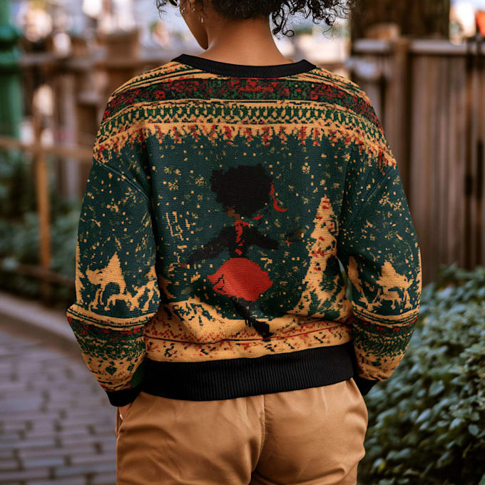 create a fully printed ugly christmas sweater