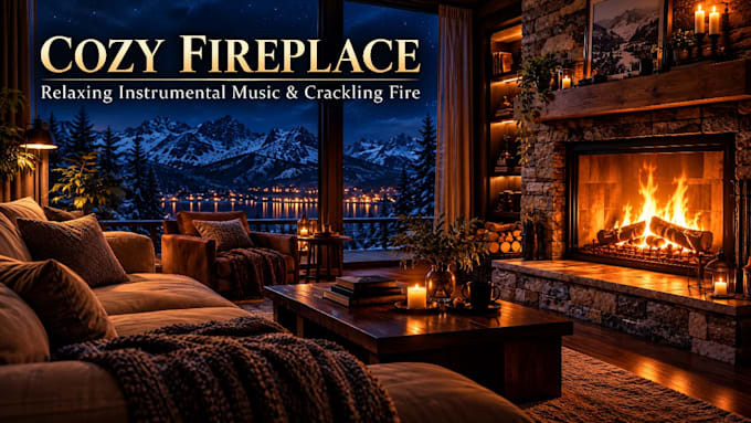 create relaxing ambient loop video for sleep and relaxation