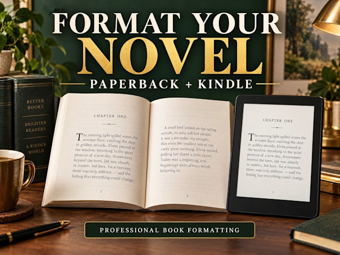 format your novel for paperback and kindle