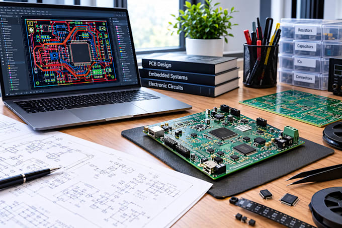 design pcb circuits and embedded systems with firmware