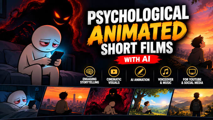 create psychological animated short films